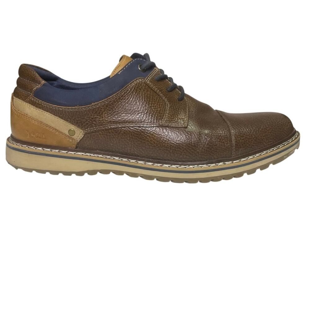 EUC - Freeman Jason Brown - Blue Leather Oxfords